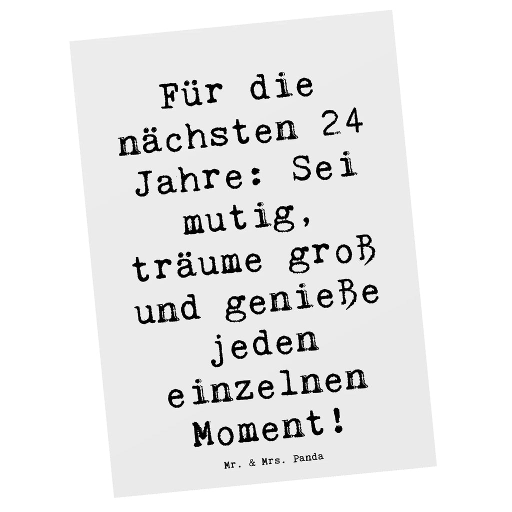 Postkarte Spruch 24. Geburtstag Mutig Träumen Postkarte, Karte, Geschenkkarte, Grußkarte, Einladung, Ansichtskarte, Geburtstagskarte, Einladungskarte, Dankeskarte, Ansichtskarten, Einladung Geburtstag, Einladungskarten Geburtstag, Geburtstag, Geburtstagsgeschenk, Geschenk