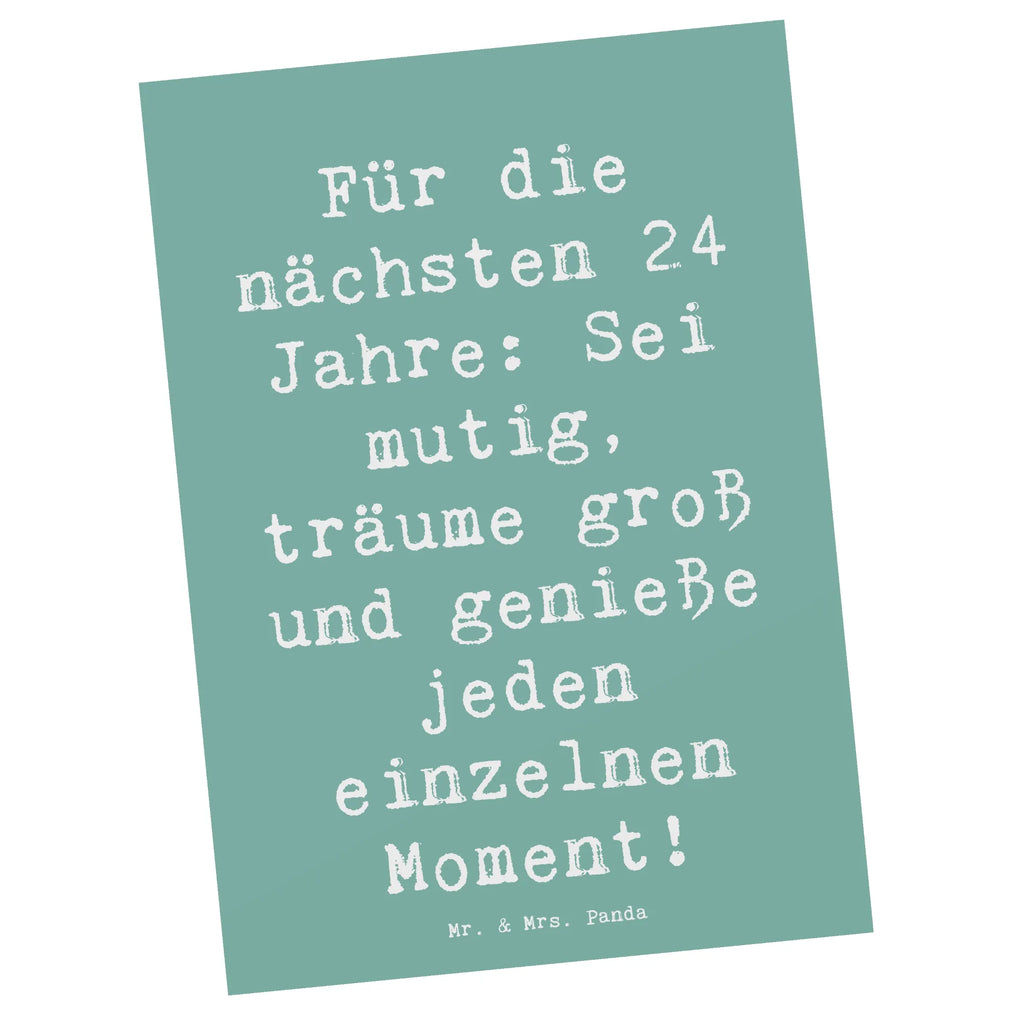 Postkarte Spruch 24. Geburtstag Mutig Träumen Postkarte, Karte, Geschenkkarte, Grußkarte, Einladung, Ansichtskarte, Geburtstagskarte, Einladungskarte, Dankeskarte, Ansichtskarten, Einladung Geburtstag, Einladungskarten Geburtstag, Geburtstag, Geburtstagsgeschenk, Geschenk