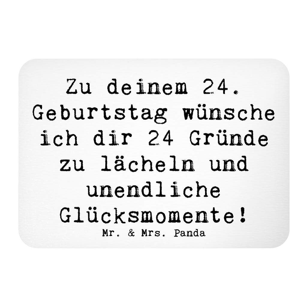 Magnet Spruch 24. Geburtstag Glück Kühlschrankmagnet, Pinnwandmagnet, Souvenir Magnet, Motivmagnete, Dekomagnet, Whiteboard Magnet, Notiz Magnet, Kühlschrank Dekoration, Geburtstag, Geburtstagsgeschenk, Geschenk