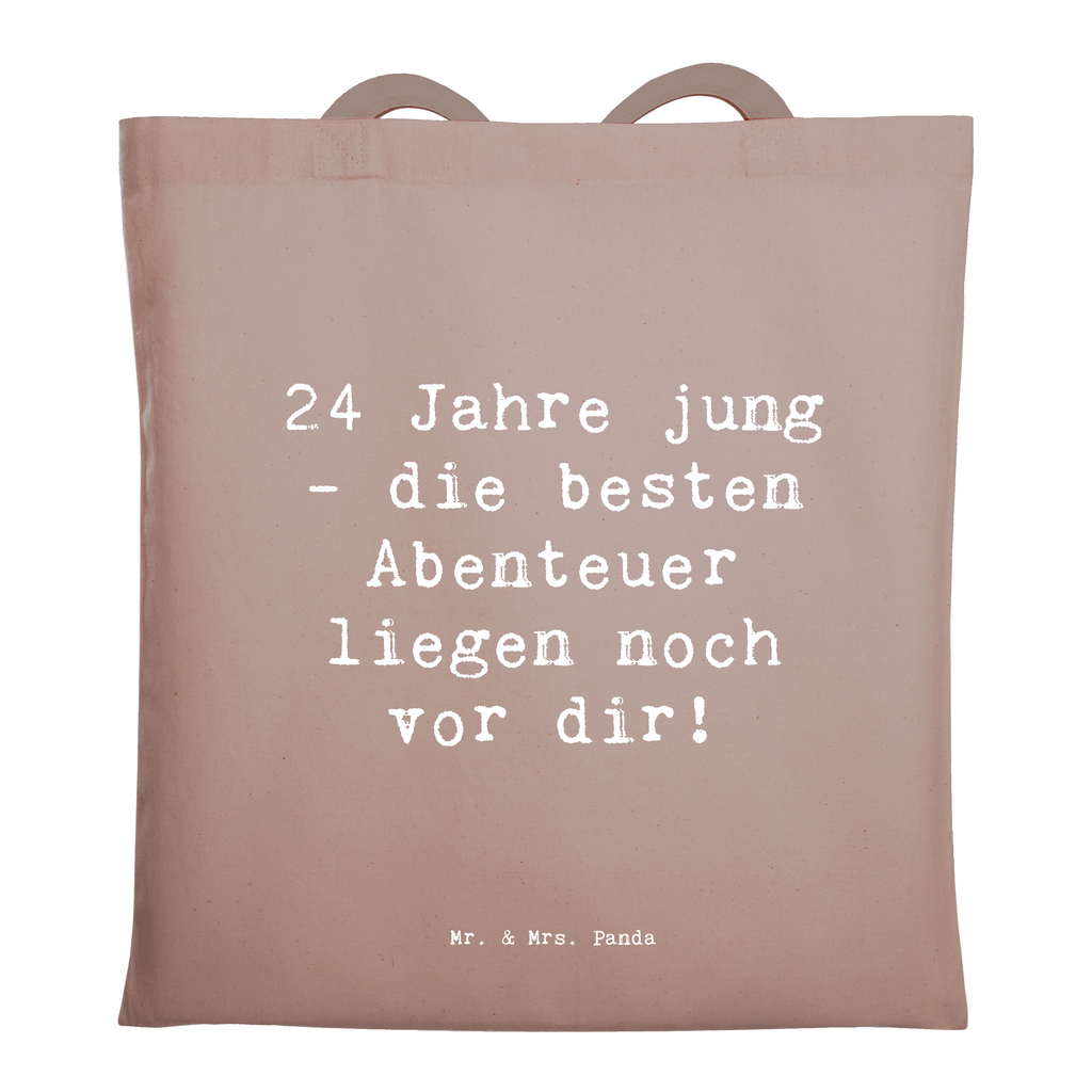 Tragetasche Spruch 24. Geburtstag Beuteltasche, Beutel, Einkaufstasche, Jutebeutel, Stoffbeutel, Tasche, Shopper, Umhängetasche, Strandtasche, Schultertasche, Stofftasche, Tragetasche, Badetasche, Jutetasche, Einkaufstüte, Laptoptasche, Geburtstag, Geburtstagsgeschenk, Geschenk