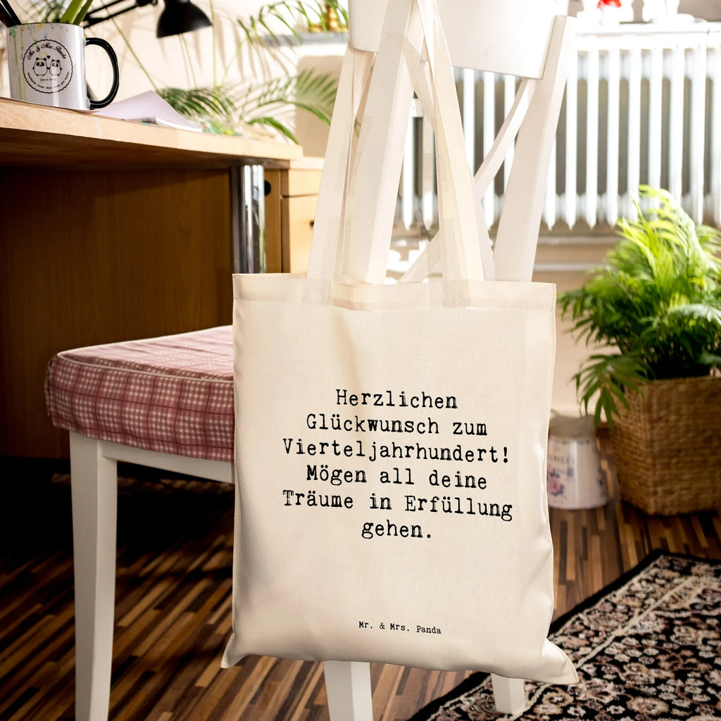 Tragetasche Spruch 25. Geburtstag Freude Beuteltasche, Beutel, Einkaufstasche, Jutebeutel, Stoffbeutel, Tasche, Shopper, Umhängetasche, Strandtasche, Schultertasche, Stofftasche, Tragetasche, Badetasche, Jutetasche, Einkaufstüte, Laptoptasche, Geburtstag, Geburtstagsgeschenk, Geschenk