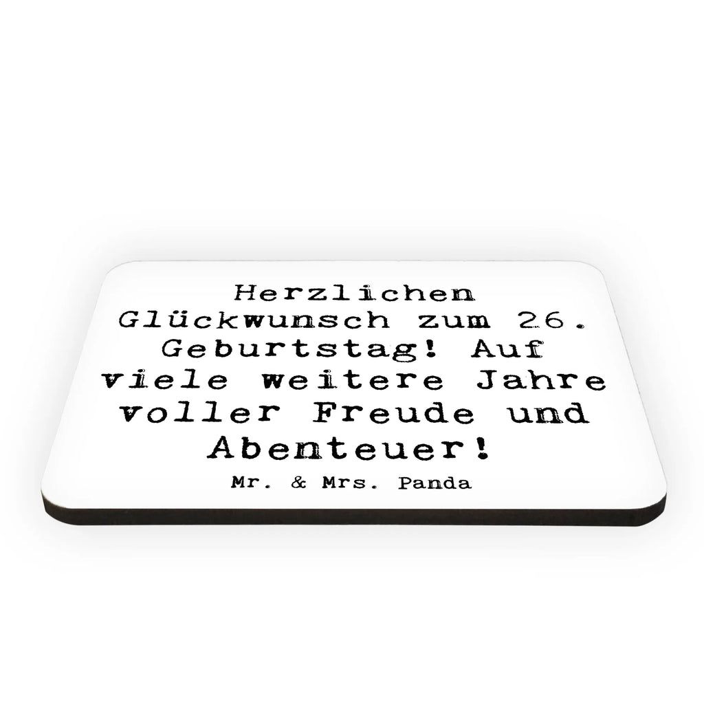 Magnet Spruch 26. Geburtstag Kühlschrankmagnet, Pinnwandmagnet, Souvenir Magnet, Motivmagnete, Dekomagnet, Whiteboard Magnet, Notiz Magnet, Kühlschrank Dekoration, Geburtstag, Geburtstagsgeschenk, Geschenk