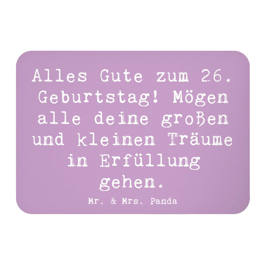 Magnet Spruch 26. Geburtstag Kühlschrankmagnet, Pinnwandmagnet, Souvenir Magnet, Motivmagnete, Dekomagnet, Whiteboard Magnet, Notiz Magnet, Kühlschrank Dekoration, Geburtstag, Geburtstagsgeschenk, Geschenk