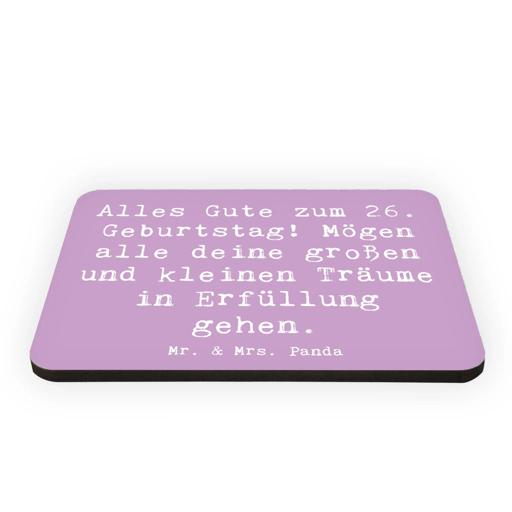 Magnet Spruch 26. Geburtstag Kühlschrankmagnet, Pinnwandmagnet, Souvenir Magnet, Motivmagnete, Dekomagnet, Whiteboard Magnet, Notiz Magnet, Kühlschrank Dekoration, Geburtstag, Geburtstagsgeschenk, Geschenk