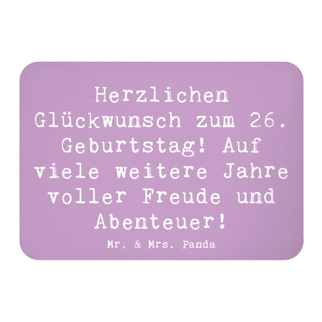 Magnet Spruch 26. Geburtstag Kühlschrankmagnet, Pinnwandmagnet, Souvenir Magnet, Motivmagnete, Dekomagnet, Whiteboard Magnet, Notiz Magnet, Kühlschrank Dekoration, Geburtstag, Geburtstagsgeschenk, Geschenk