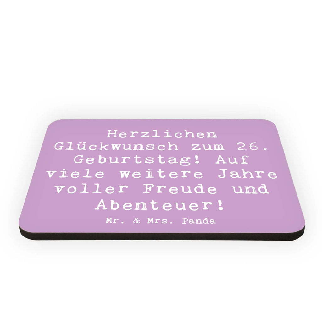 Magnet Spruch 26. Geburtstag Kühlschrankmagnet, Pinnwandmagnet, Souvenir Magnet, Motivmagnete, Dekomagnet, Whiteboard Magnet, Notiz Magnet, Kühlschrank Dekoration, Geburtstag, Geburtstagsgeschenk, Geschenk