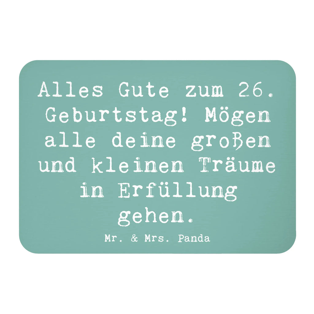 Magnet Spruch 26. Geburtstag Kühlschrankmagnet, Pinnwandmagnet, Souvenir Magnet, Motivmagnete, Dekomagnet, Whiteboard Magnet, Notiz Magnet, Kühlschrank Dekoration, Geburtstag, Geburtstagsgeschenk, Geschenk