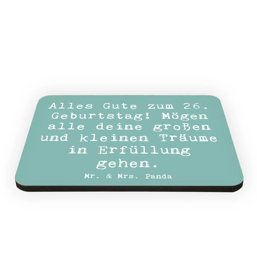 Magnet Spruch 26. Geburtstag Kühlschrankmagnet, Pinnwandmagnet, Souvenir Magnet, Motivmagnete, Dekomagnet, Whiteboard Magnet, Notiz Magnet, Kühlschrank Dekoration, Geburtstag, Geburtstagsgeschenk, Geschenk