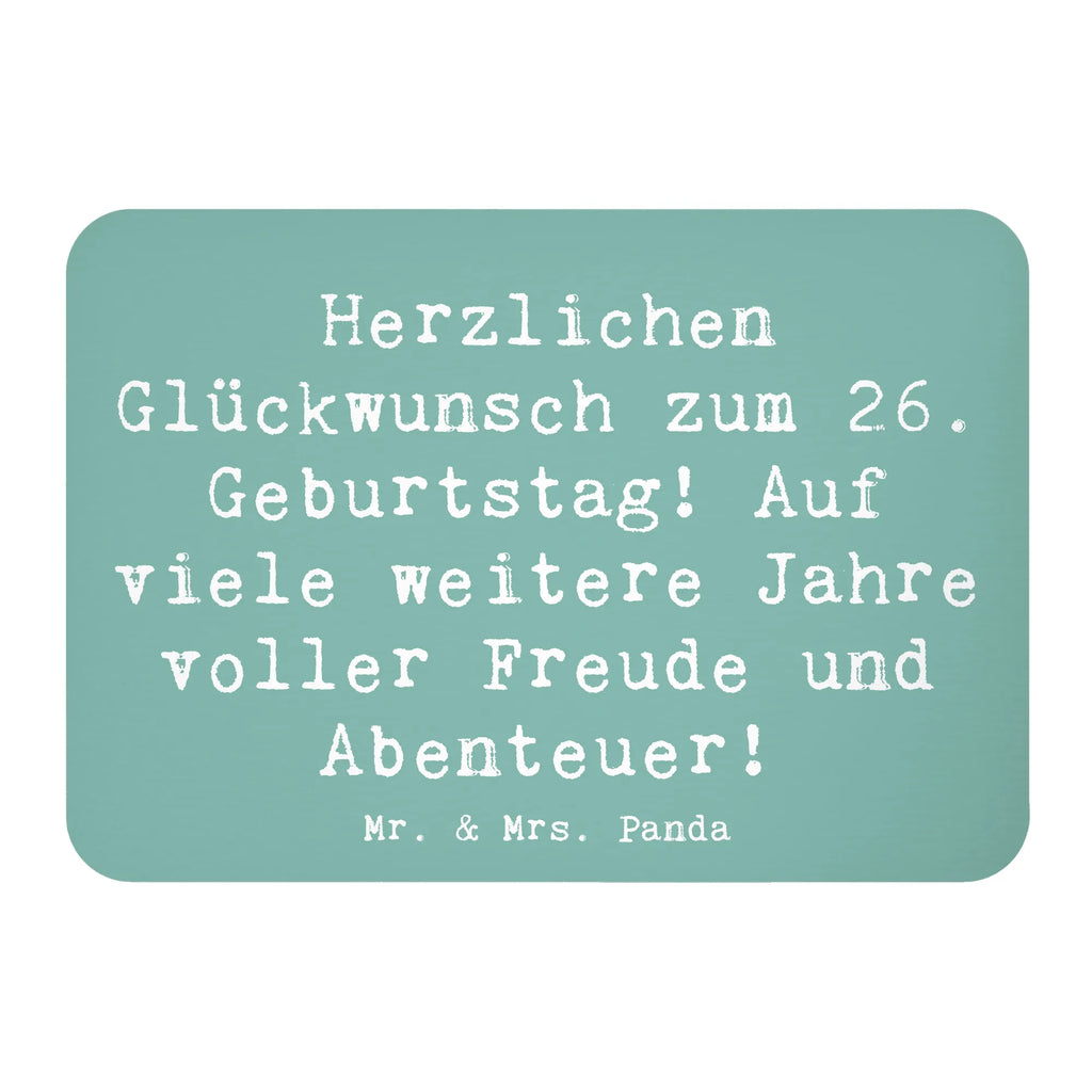 Magnet Spruch 26. Geburtstag Kühlschrankmagnet, Pinnwandmagnet, Souvenir Magnet, Motivmagnete, Dekomagnet, Whiteboard Magnet, Notiz Magnet, Kühlschrank Dekoration, Geburtstag, Geburtstagsgeschenk, Geschenk