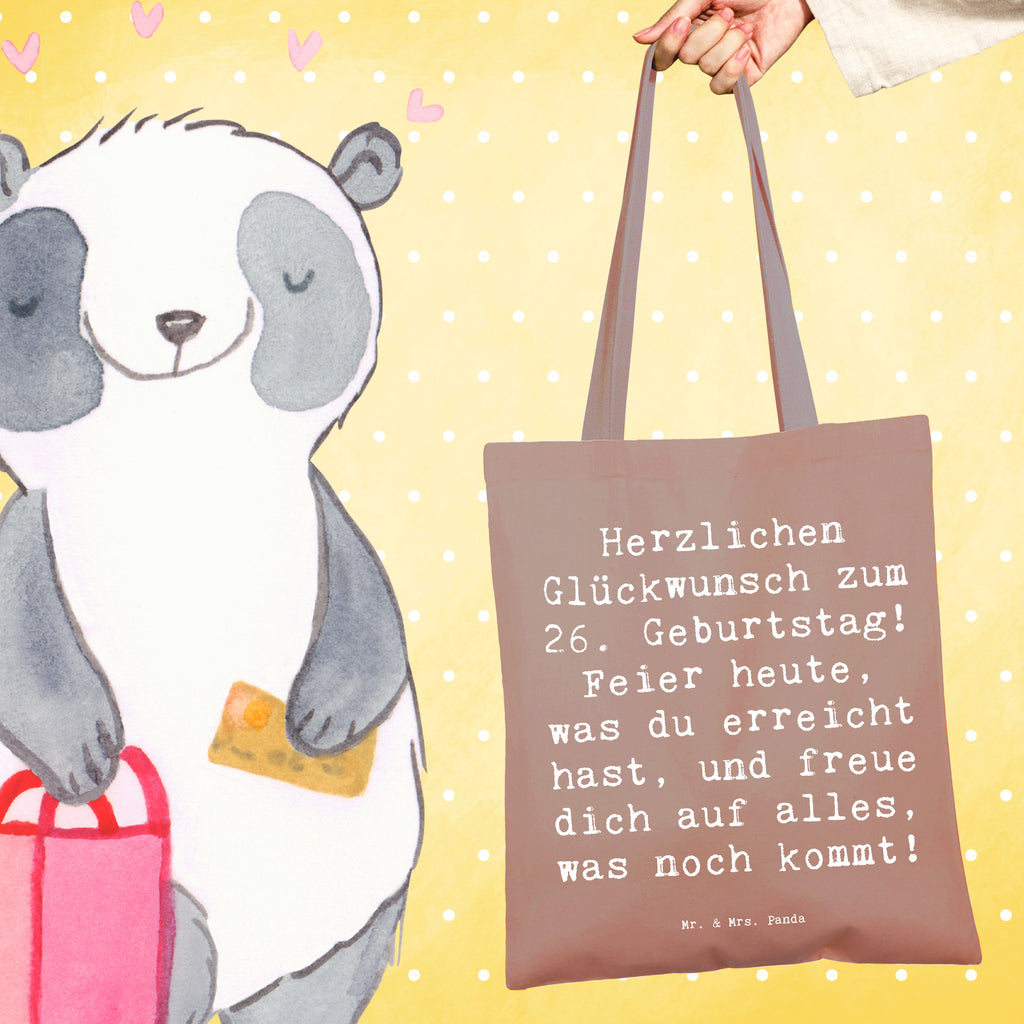 Tragetasche Spruch 26. Geburtstag Beuteltasche, Beutel, Einkaufstasche, Jutebeutel, Stoffbeutel, Tasche, Shopper, Umhängetasche, Strandtasche, Schultertasche, Stofftasche, Tragetasche, Badetasche, Jutetasche, Einkaufstüte, Laptoptasche, Geburtstag, Geburtstagsgeschenk, Geschenk