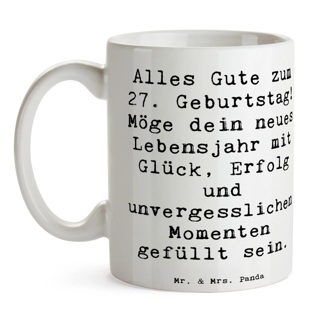 Tasse Spruch 27. Geburtstag Tasse, Kaffeetasse, Teetasse, Becher, Kaffeebecher, Teebecher, Keramiktasse, Porzellantasse, Büro Tasse, Geschenk Tasse, Tasse Sprüche, Tasse Motive, Kaffeetassen, Tasse bedrucken, Designer Tasse, Cappuccino Tassen, Schöne Teetassen, Geburtstag, Geburtstagsgeschenk, Geschenk