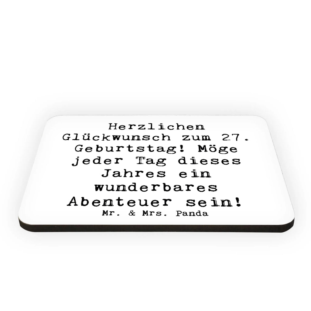 Magnet Spruch 27. Geburtstag Abenteuer Kühlschrankmagnet, Pinnwandmagnet, Souvenir Magnet, Motivmagnete, Dekomagnet, Whiteboard Magnet, Notiz Magnet, Kühlschrank Dekoration, Geburtstag, Geburtstagsgeschenk, Geschenk