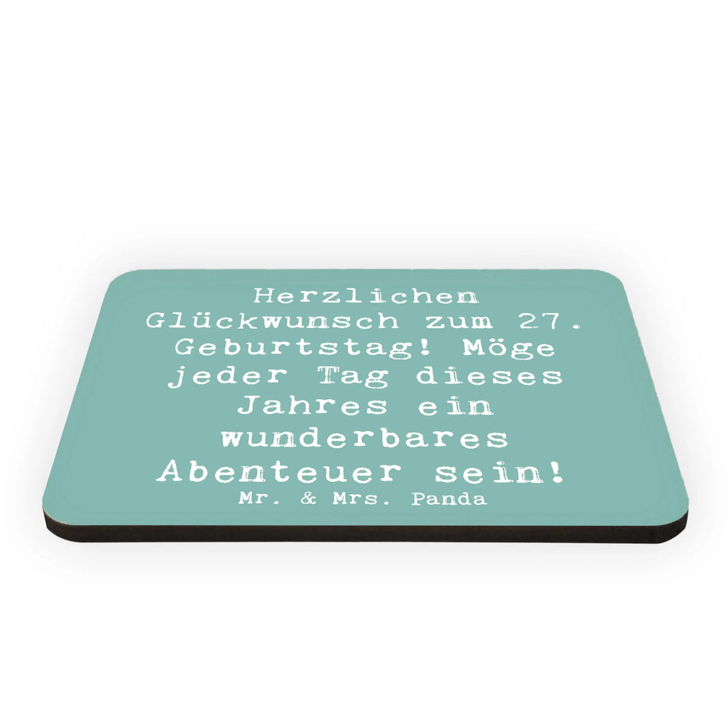 Magnet Spruch 27. Geburtstag Abenteuer Kühlschrankmagnet, Pinnwandmagnet, Souvenir Magnet, Motivmagnete, Dekomagnet, Whiteboard Magnet, Notiz Magnet, Kühlschrank Dekoration, Geburtstag, Geburtstagsgeschenk, Geschenk