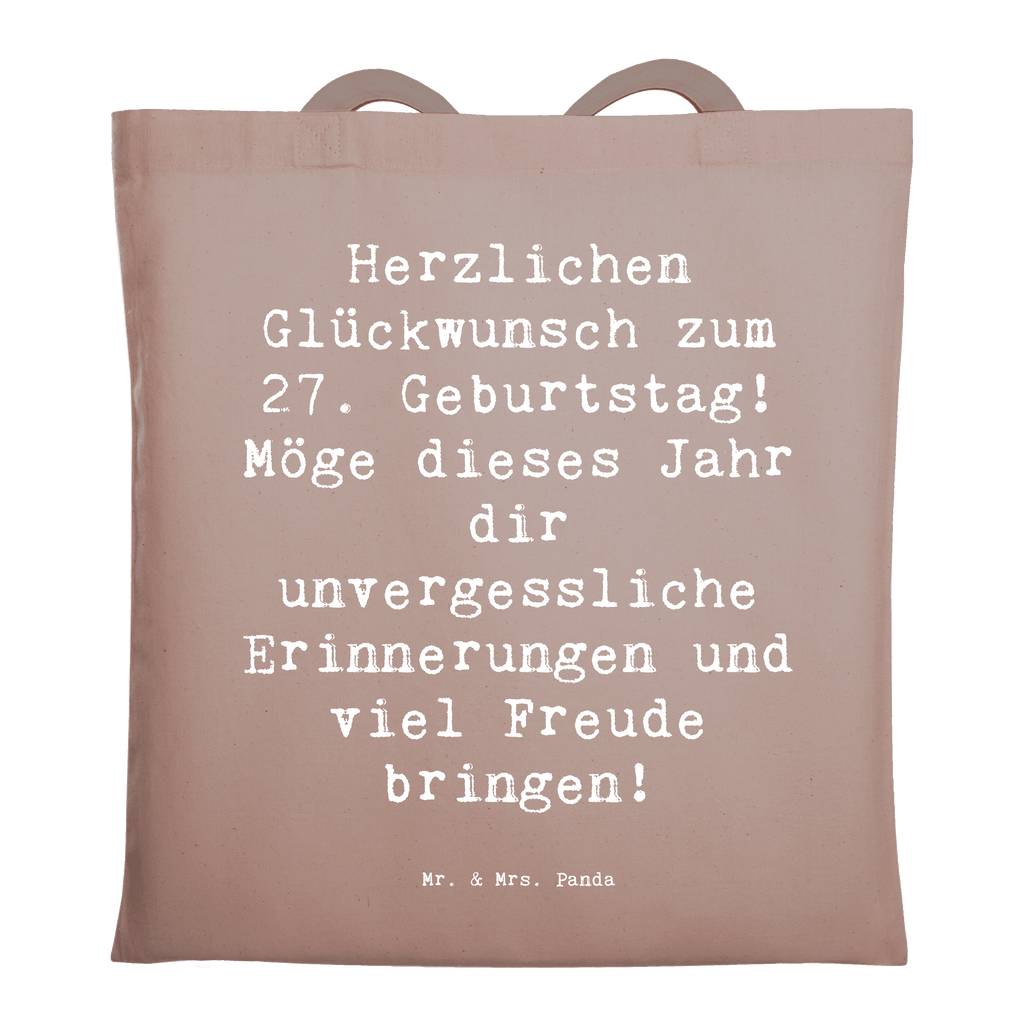 Tragetasche Spruch 27. Geburtstag Beuteltasche, Beutel, Einkaufstasche, Jutebeutel, Stoffbeutel, Tasche, Shopper, Umhängetasche, Strandtasche, Schultertasche, Stofftasche, Tragetasche, Badetasche, Jutetasche, Einkaufstüte, Laptoptasche, Geburtstag, Geburtstagsgeschenk, Geschenk