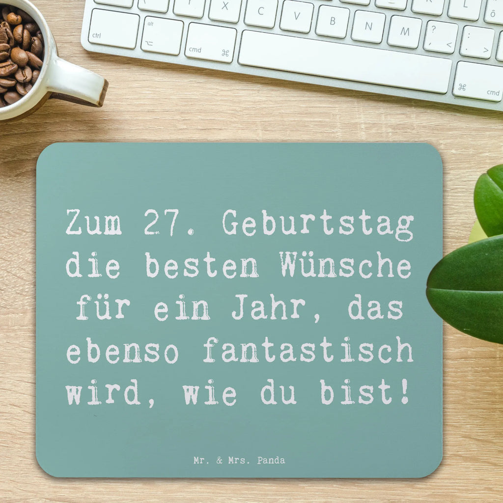 Mauspad Spruch 27. Geburtstag Wünsche Mousepad, Computer zubehör, Büroausstattung, PC Zubehör, Arbeitszimmer, Mauspad, Einzigartiges Mauspad, Designer Mauspad, Mausunterlage, Mauspad Büro, Geburtstag, Geburtstagsgeschenk, Geschenk