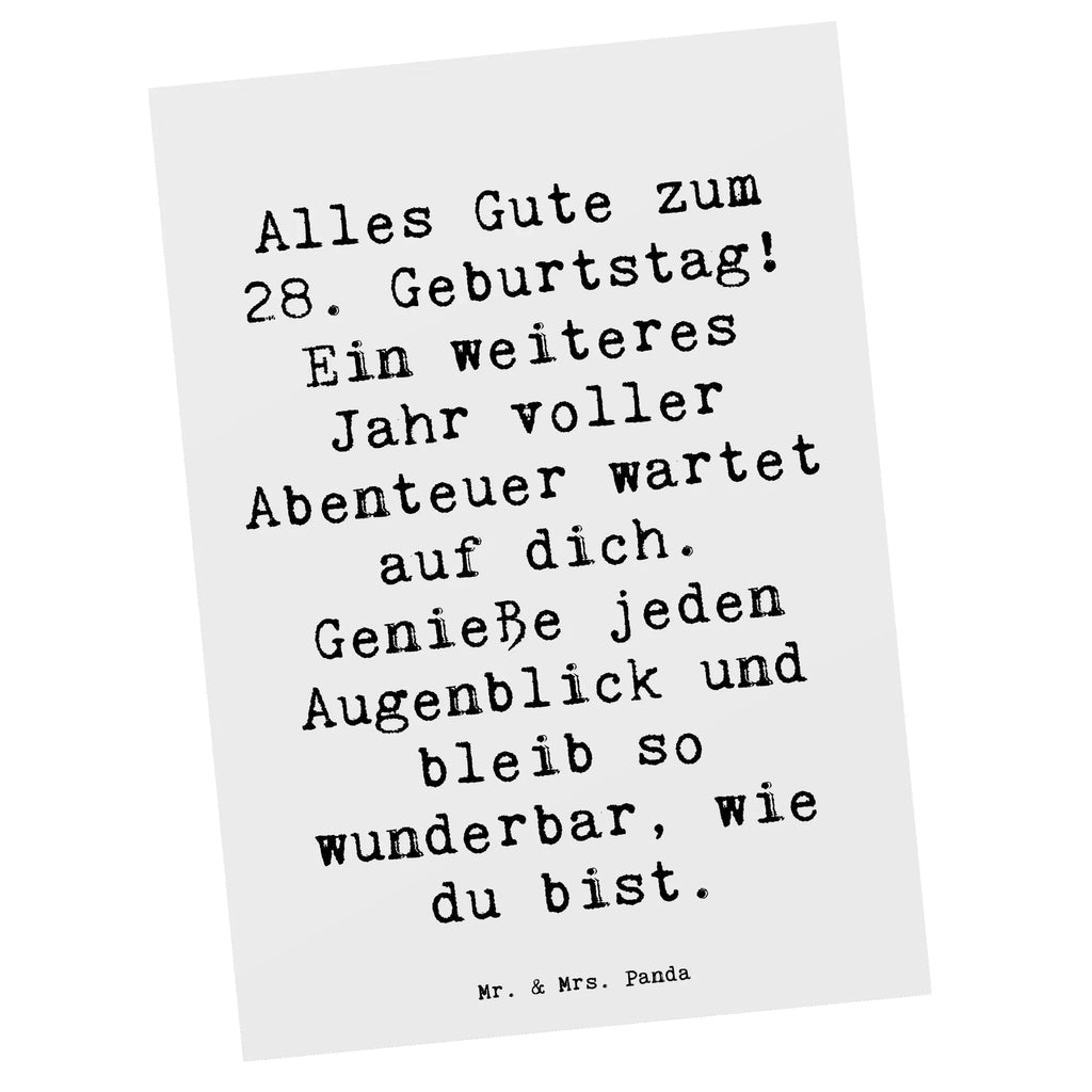 Postkarte Spruch 28. Geburtstag Postkarte, Karte, Geschenkkarte, Grußkarte, Einladung, Ansichtskarte, Geburtstagskarte, Einladungskarte, Dankeskarte, Ansichtskarten, Einladung Geburtstag, Einladungskarten Geburtstag, Geburtstag, Geburtstagsgeschenk, Geschenk