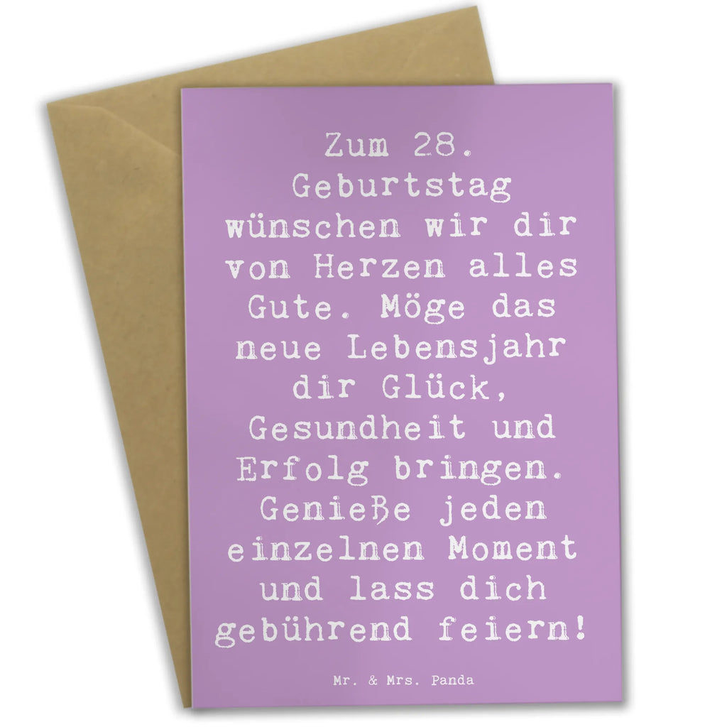 Grußkarte Spruch 28. Geburtstag Grußkarte, Klappkarte, Einladungskarte, Glückwunschkarte, Hochzeitskarte, Geburtstagskarte, Karte, Ansichtskarten, Geburtstag, Geburtstagsgeschenk, Geschenk