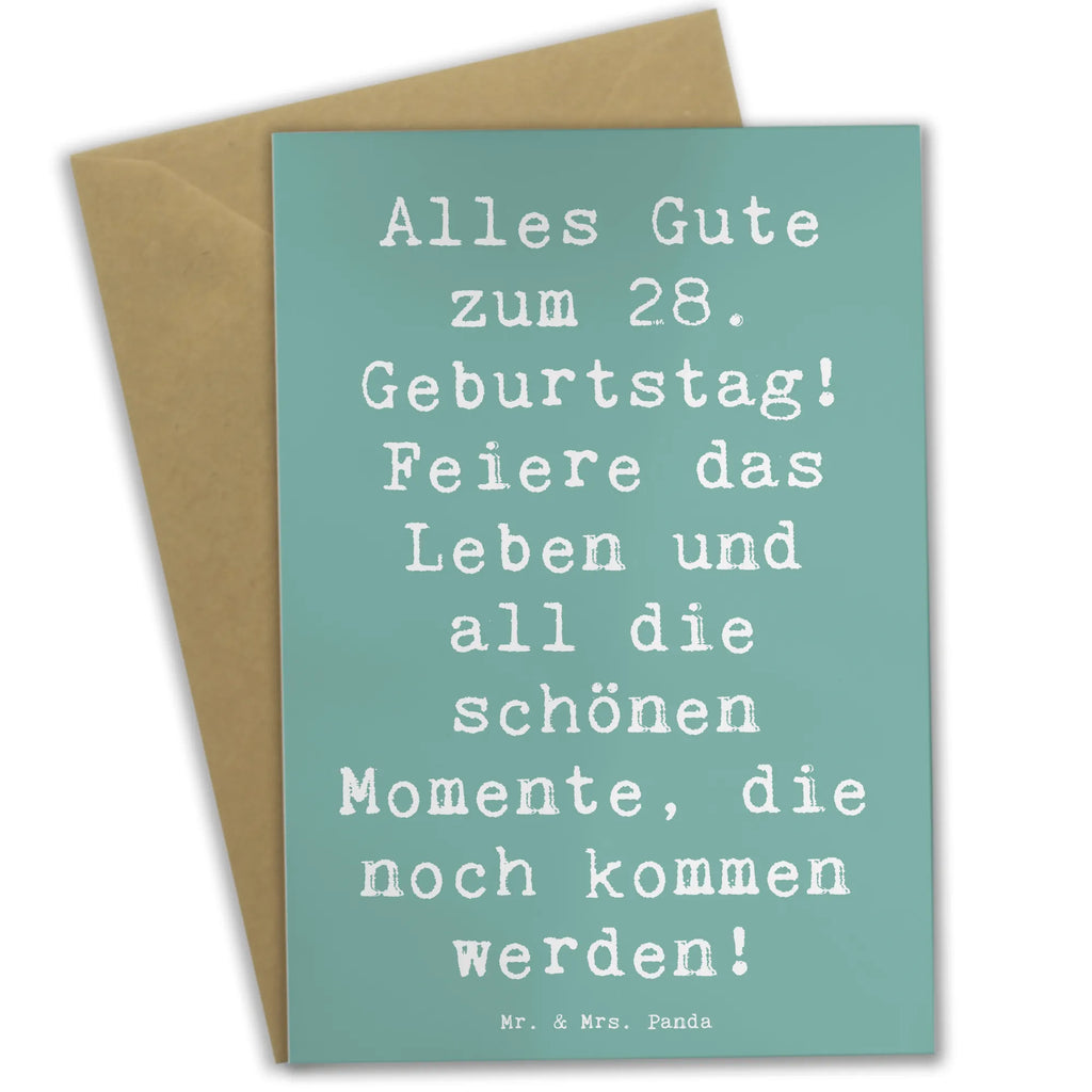 Grußkarte Spruch 28. Geburtstag Grußkarte, Klappkarte, Einladungskarte, Glückwunschkarte, Hochzeitskarte, Geburtstagskarte, Karte, Ansichtskarten, Geburtstag, Geburtstagsgeschenk, Geschenk