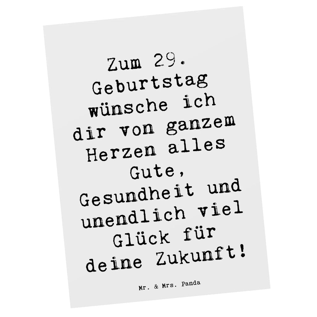 Postkarte Spruch 29. Geburtstag Wünsche Postkarte, Karte, Geschenkkarte, Grußkarte, Einladung, Ansichtskarte, Geburtstagskarte, Einladungskarte, Dankeskarte, Ansichtskarten, Einladung Geburtstag, Einladungskarten Geburtstag, Geburtstag, Geburtstagsgeschenk, Geschenk