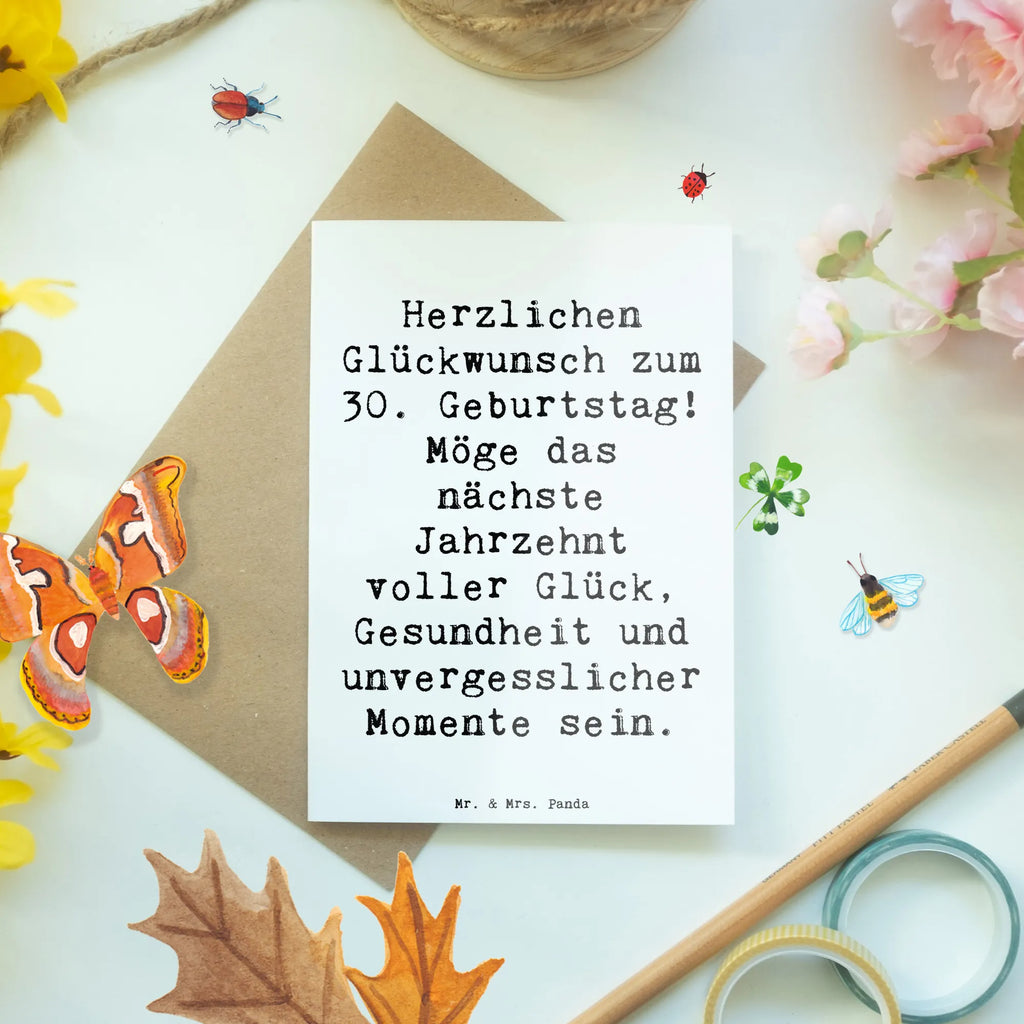 Grußkarte Spruch 30. Geburtstag Feier Grußkarte, Klappkarte, Einladungskarte, Glückwunschkarte, Hochzeitskarte, Geburtstagskarte, Karte, Ansichtskarten, Geburtstag, Geburtstagsgeschenk, Geschenk