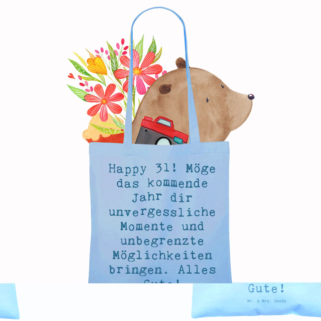 Tragetasche Spruch 31. Geburtstag Beuteltasche, Beutel, Einkaufstasche, Jutebeutel, Stoffbeutel, Tasche, Shopper, Umhängetasche, Strandtasche, Schultertasche, Stofftasche, Tragetasche, Badetasche, Jutetasche, Einkaufstüte, Laptoptasche, Geburtstag, Geburtstagsgeschenk, Geschenk