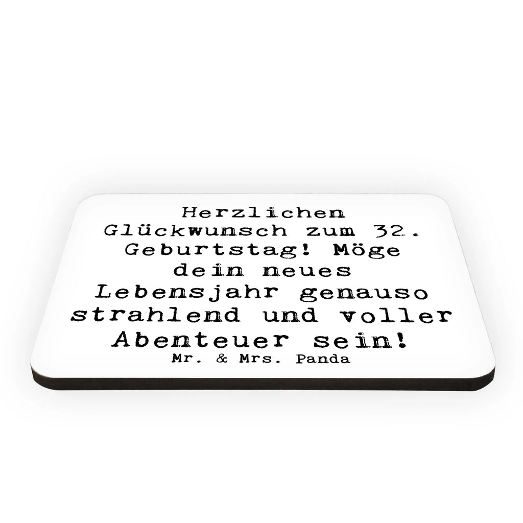 Magnet Spruch 32. Geburtstag Abenteuer Kühlschrankmagnet, Pinnwandmagnet, Souvenir Magnet, Motivmagnete, Dekomagnet, Whiteboard Magnet, Notiz Magnet, Kühlschrank Dekoration, Geburtstag, Geburtstagsgeschenk, Geschenk