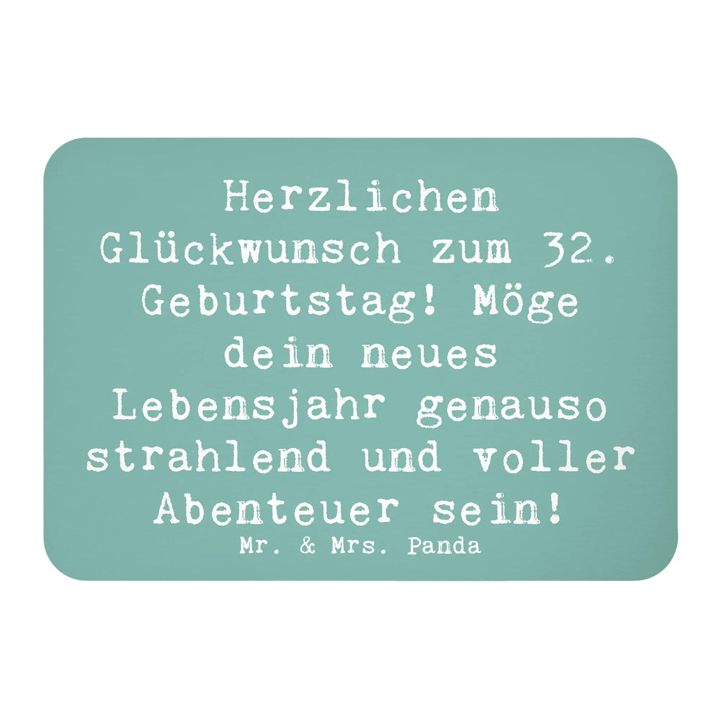 Magnet Spruch 32. Geburtstag Abenteuer Kühlschrankmagnet, Pinnwandmagnet, Souvenir Magnet, Motivmagnete, Dekomagnet, Whiteboard Magnet, Notiz Magnet, Kühlschrank Dekoration, Geburtstag, Geburtstagsgeschenk, Geschenk