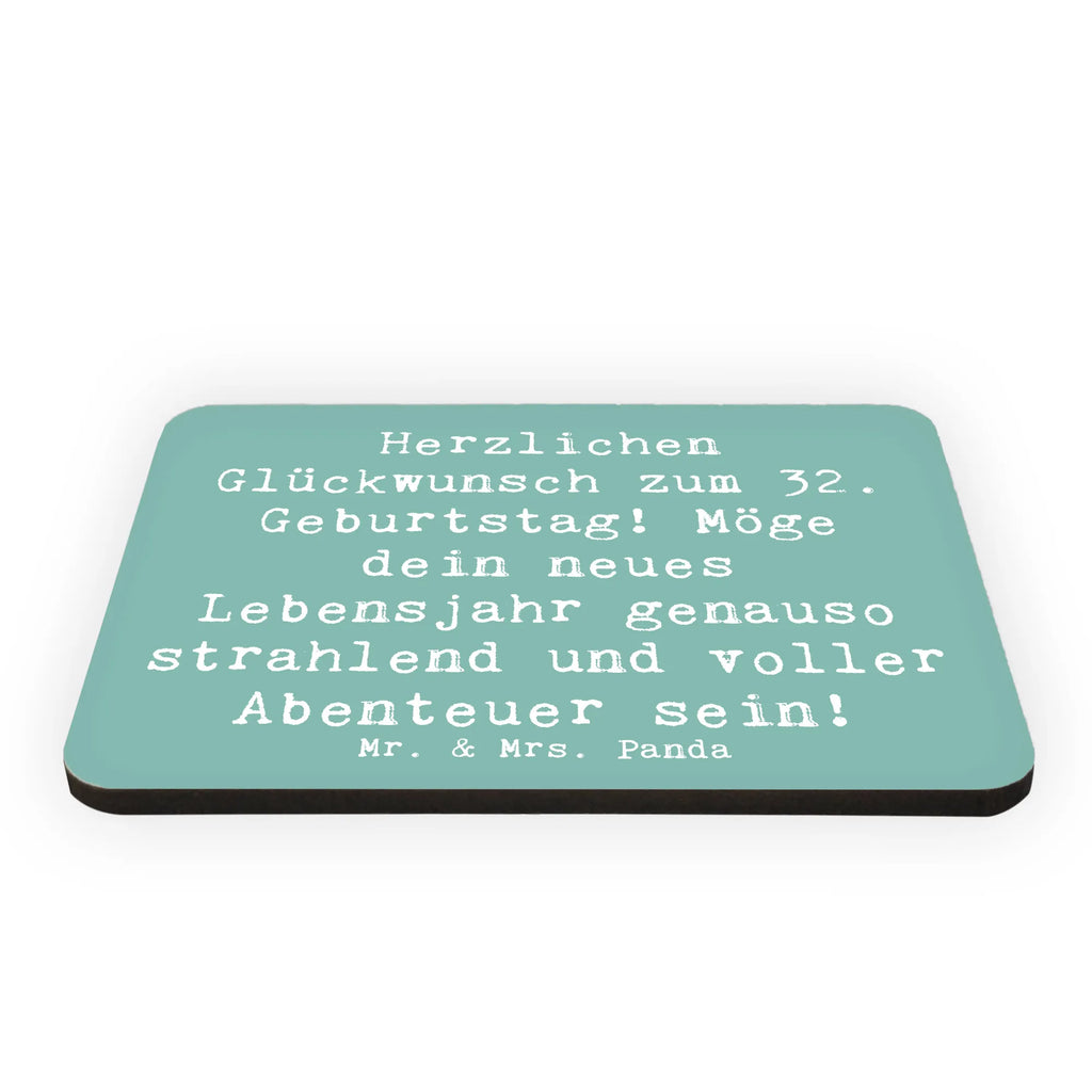 Magnet Spruch 32. Geburtstag Abenteuer Kühlschrankmagnet, Pinnwandmagnet, Souvenir Magnet, Motivmagnete, Dekomagnet, Whiteboard Magnet, Notiz Magnet, Kühlschrank Dekoration, Geburtstag, Geburtstagsgeschenk, Geschenk