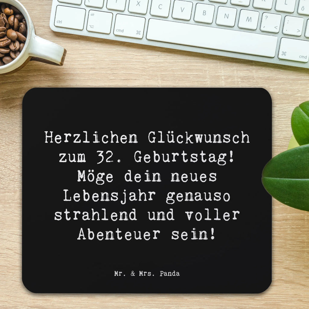 Mauspad Spruch 32. Geburtstag Abenteuer Mousepad, Computer zubehör, Büroausstattung, PC Zubehör, Arbeitszimmer, Mauspad, Einzigartiges Mauspad, Designer Mauspad, Mausunterlage, Mauspad Büro, Geburtstag, Geburtstagsgeschenk, Geschenk