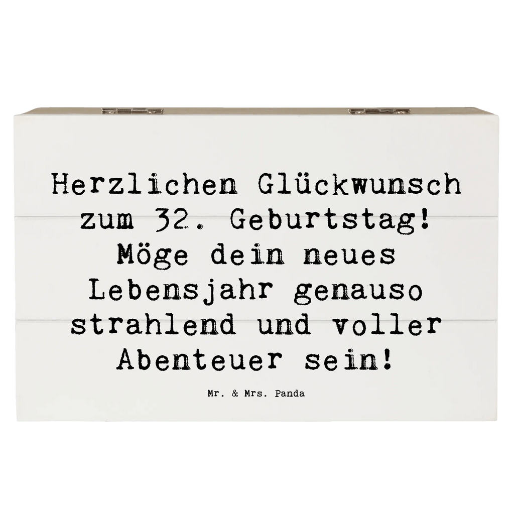 Holzkiste Spruch 32. Geburtstag Abenteuer Holzkiste, Kiste, Schatzkiste, Truhe, Schatulle, XXL, Erinnerungsbox, Erinnerungskiste, Dekokiste, Aufbewahrungsbox, Geschenkbox, Geschenkdose, Geburtstag, Geburtstagsgeschenk, Geschenk