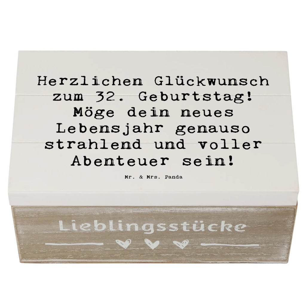 Holzkiste Spruch 32. Geburtstag Abenteuer Holzkiste, Kiste, Schatzkiste, Truhe, Schatulle, XXL, Erinnerungsbox, Erinnerungskiste, Dekokiste, Aufbewahrungsbox, Geschenkbox, Geschenkdose, Geburtstag, Geburtstagsgeschenk, Geschenk