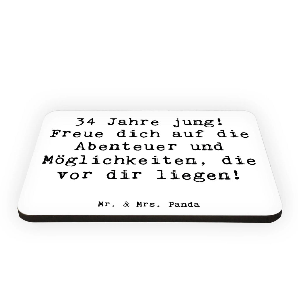 Magnet Spruch 34. Geburtstag Kühlschrankmagnet, Pinnwandmagnet, Souvenir Magnet, Motivmagnete, Dekomagnet, Whiteboard Magnet, Notiz Magnet, Kühlschrank Dekoration, Geburtstag, Geburtstagsgeschenk, Geschenk