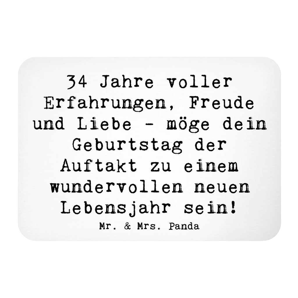 Magnet Spruch 34. Geburtstag Erlebnisse Kühlschrankmagnet, Pinnwandmagnet, Souvenir Magnet, Motivmagnete, Dekomagnet, Whiteboard Magnet, Notiz Magnet, Kühlschrank Dekoration, Geburtstag, Geburtstagsgeschenk, Geschenk