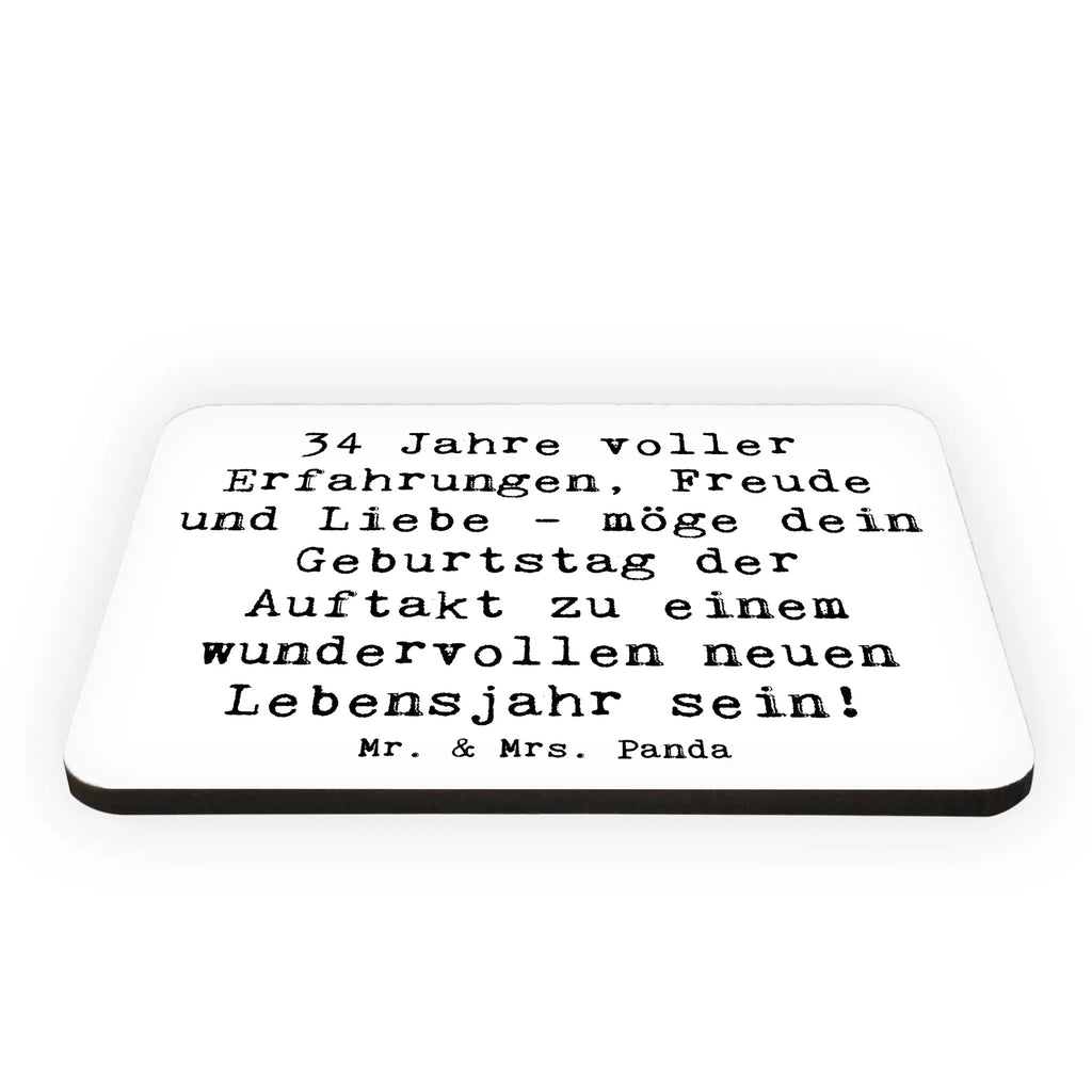 Magnet Spruch 34. Geburtstag Erlebnisse Kühlschrankmagnet, Pinnwandmagnet, Souvenir Magnet, Motivmagnete, Dekomagnet, Whiteboard Magnet, Notiz Magnet, Kühlschrank Dekoration, Geburtstag, Geburtstagsgeschenk, Geschenk