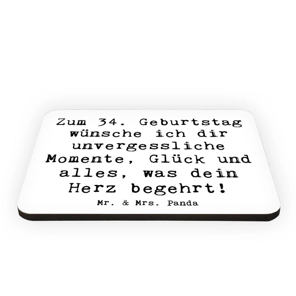 Magnet Spruch 34. Geburtstag Glückwünsche Kühlschrankmagnet, Pinnwandmagnet, Souvenir Magnet, Motivmagnete, Dekomagnet, Whiteboard Magnet, Notiz Magnet, Kühlschrank Dekoration, Geburtstag, Geburtstagsgeschenk, Geschenk