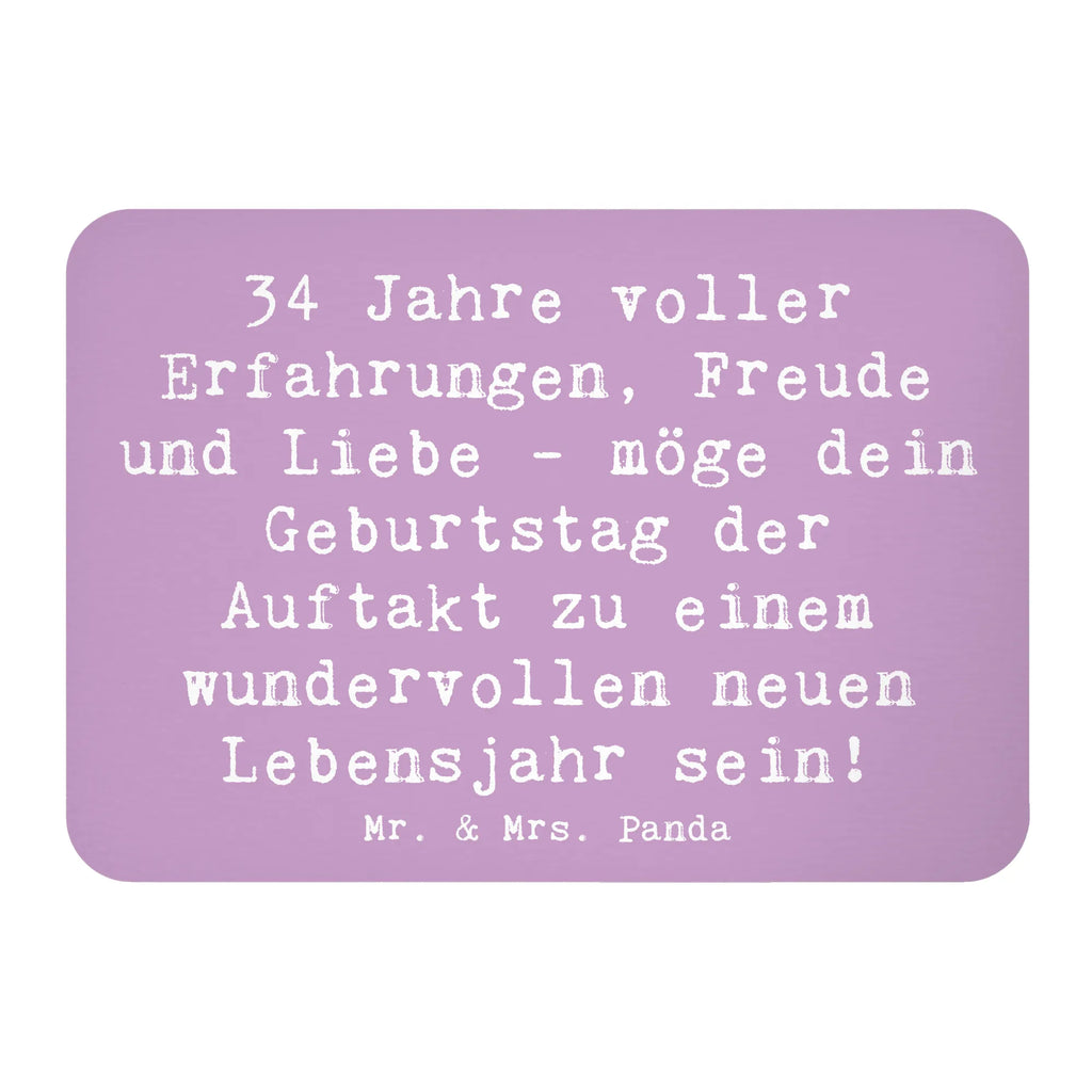 Magnet Spruch 34. Geburtstag Erlebnisse Kühlschrankmagnet, Pinnwandmagnet, Souvenir Magnet, Motivmagnete, Dekomagnet, Whiteboard Magnet, Notiz Magnet, Kühlschrank Dekoration, Geburtstag, Geburtstagsgeschenk, Geschenk