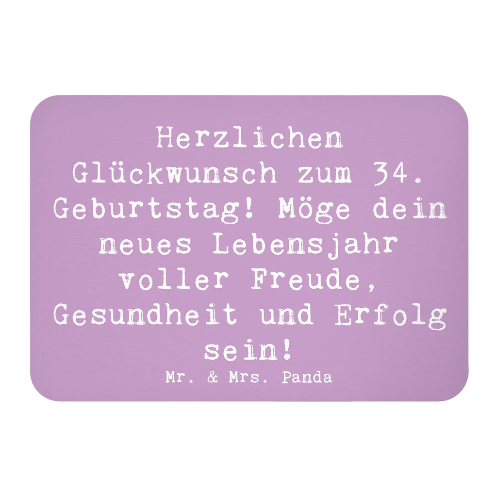 Magnet Spruch 34. Geburtstag Kühlschrankmagnet, Pinnwandmagnet, Souvenir Magnet, Motivmagnete, Dekomagnet, Whiteboard Magnet, Notiz Magnet, Kühlschrank Dekoration, Geburtstag, Geburtstagsgeschenk, Geschenk