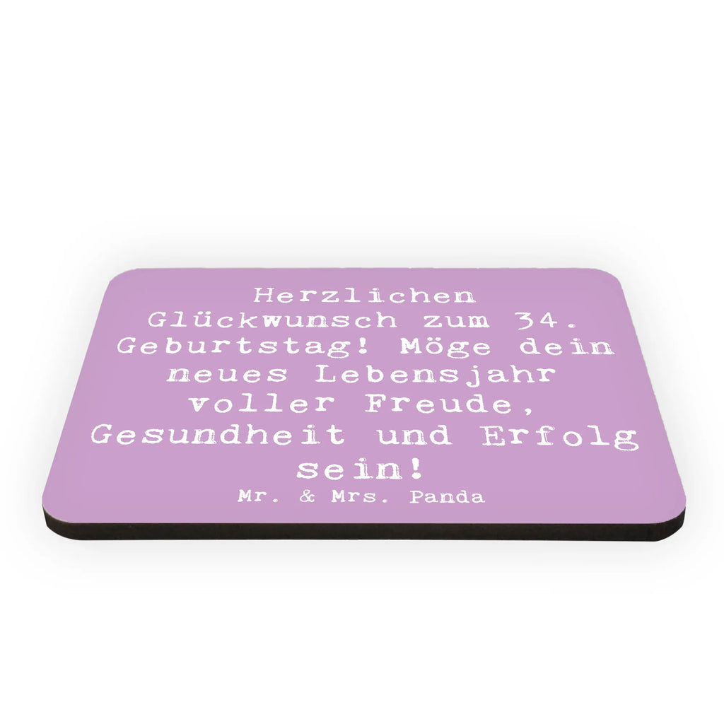 Magnet Spruch 34. Geburtstag Kühlschrankmagnet, Pinnwandmagnet, Souvenir Magnet, Motivmagnete, Dekomagnet, Whiteboard Magnet, Notiz Magnet, Kühlschrank Dekoration, Geburtstag, Geburtstagsgeschenk, Geschenk