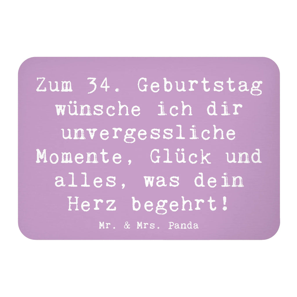 Magnet Spruch 34. Geburtstag Glückwünsche Kühlschrankmagnet, Pinnwandmagnet, Souvenir Magnet, Motivmagnete, Dekomagnet, Whiteboard Magnet, Notiz Magnet, Kühlschrank Dekoration, Geburtstag, Geburtstagsgeschenk, Geschenk