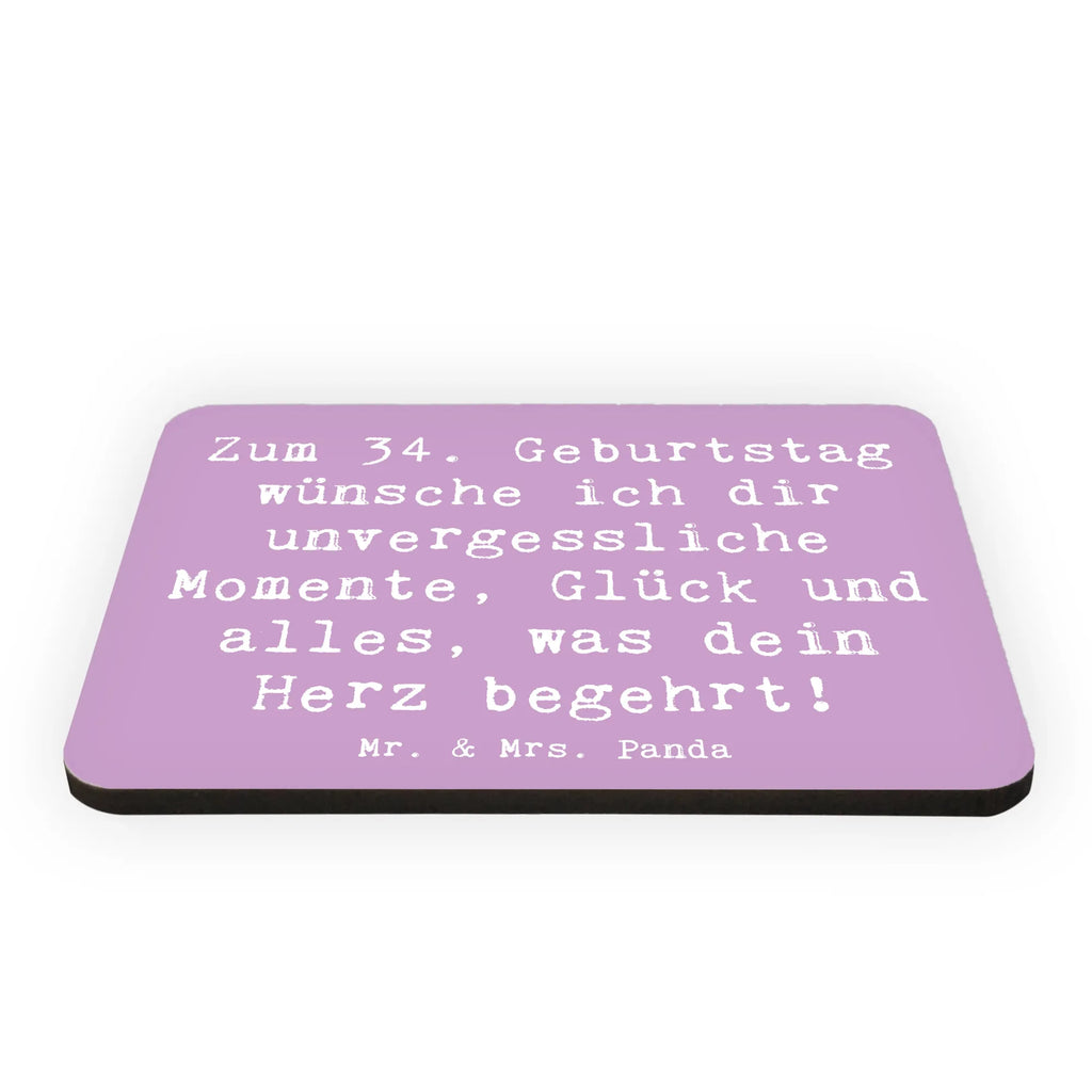 Magnet Spruch 34. Geburtstag Glückwünsche Kühlschrankmagnet, Pinnwandmagnet, Souvenir Magnet, Motivmagnete, Dekomagnet, Whiteboard Magnet, Notiz Magnet, Kühlschrank Dekoration, Geburtstag, Geburtstagsgeschenk, Geschenk