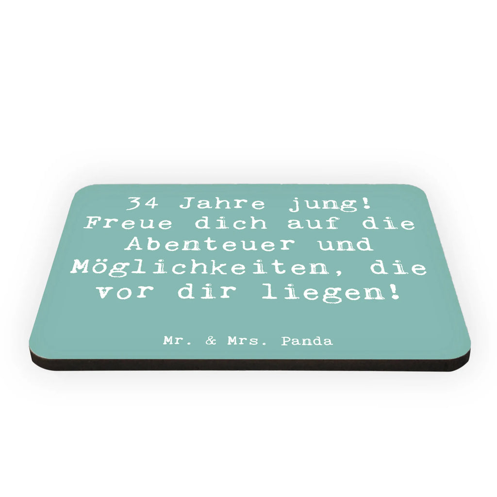 Magnet Spruch 34. Geburtstag Kühlschrankmagnet, Pinnwandmagnet, Souvenir Magnet, Motivmagnete, Dekomagnet, Whiteboard Magnet, Notiz Magnet, Kühlschrank Dekoration, Geburtstag, Geburtstagsgeschenk, Geschenk