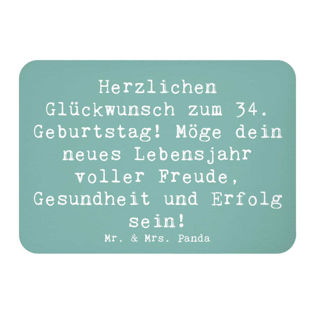 Magnet Spruch 34. Geburtstag Kühlschrankmagnet, Pinnwandmagnet, Souvenir Magnet, Motivmagnete, Dekomagnet, Whiteboard Magnet, Notiz Magnet, Kühlschrank Dekoration, Geburtstag, Geburtstagsgeschenk, Geschenk