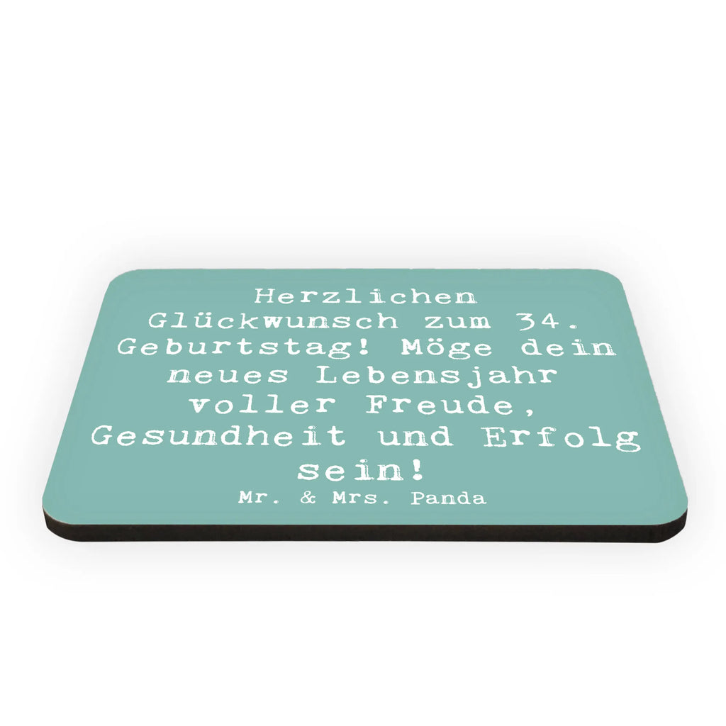 Magnet Spruch 34. Geburtstag Kühlschrankmagnet, Pinnwandmagnet, Souvenir Magnet, Motivmagnete, Dekomagnet, Whiteboard Magnet, Notiz Magnet, Kühlschrank Dekoration, Geburtstag, Geburtstagsgeschenk, Geschenk