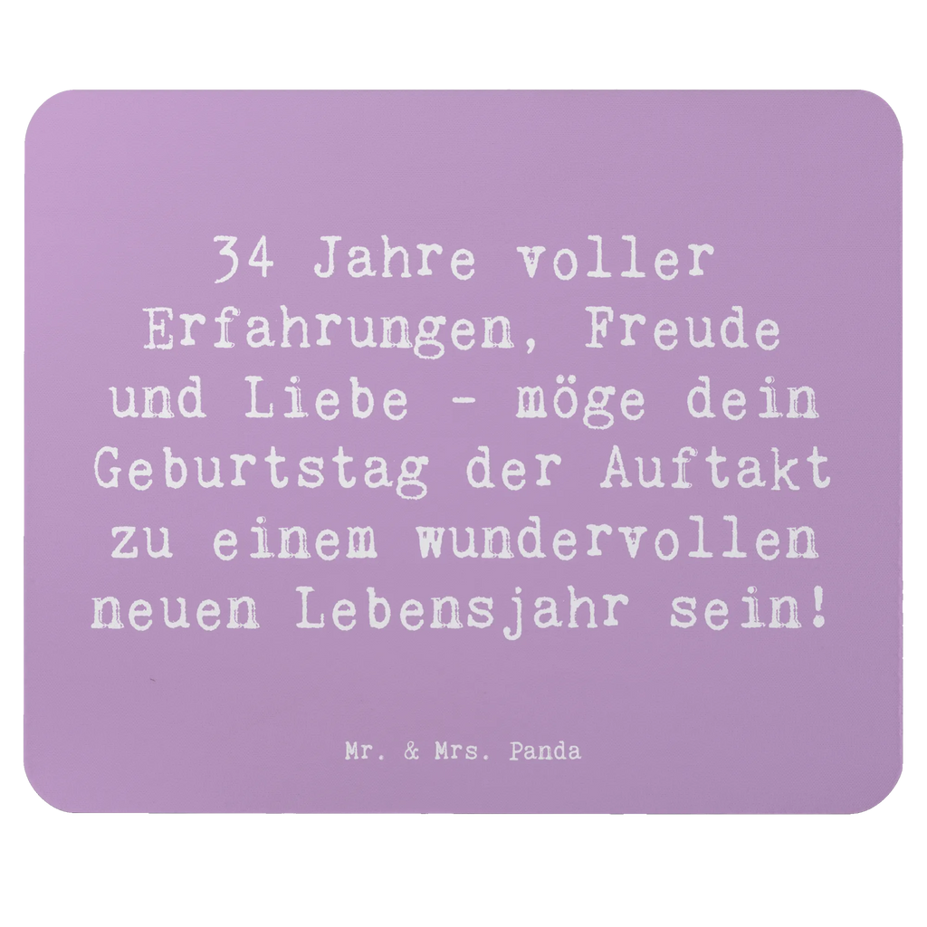 Mauspad Spruch 34. Geburtstag Erlebnisse Mousepad, Computer zubehör, Büroausstattung, PC Zubehör, Arbeitszimmer, Mauspad, Einzigartiges Mauspad, Designer Mauspad, Mausunterlage, Mauspad Büro, Geburtstag, Geburtstagsgeschenk, Geschenk