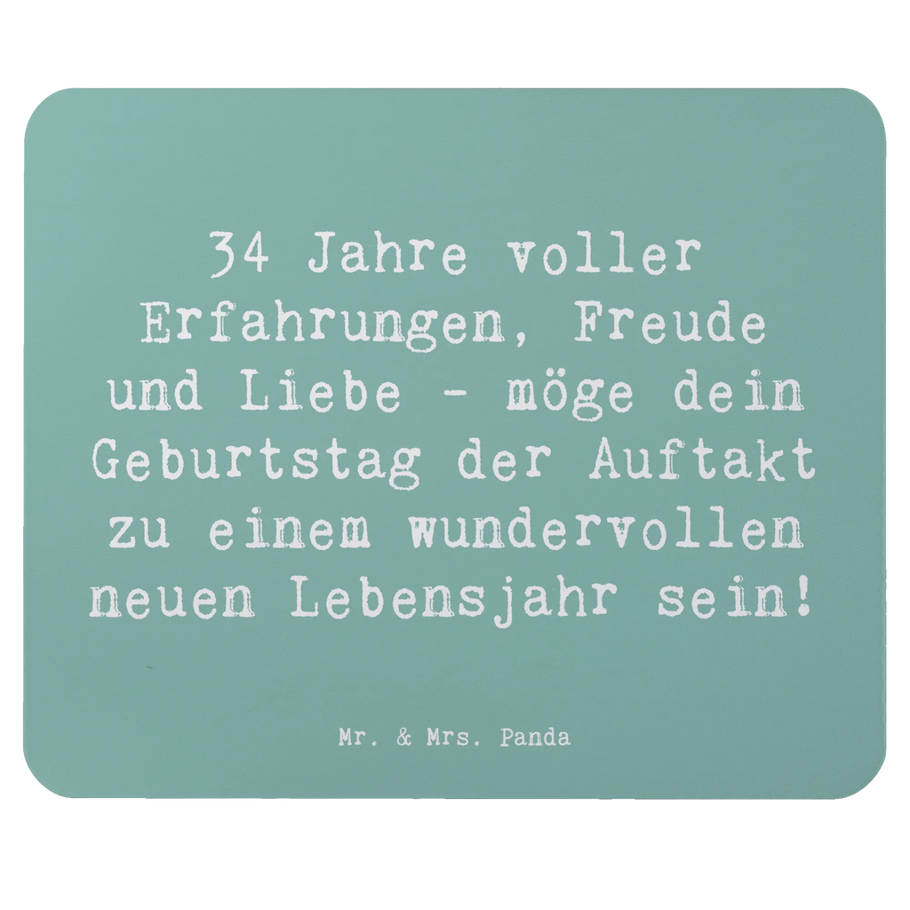 Mauspad Spruch 34. Geburtstag Erlebnisse Mousepad, Computer zubehör, Büroausstattung, PC Zubehör, Arbeitszimmer, Mauspad, Einzigartiges Mauspad, Designer Mauspad, Mausunterlage, Mauspad Büro, Geburtstag, Geburtstagsgeschenk, Geschenk