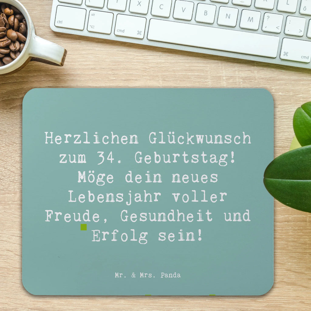 Mauspad Spruch 34. Geburtstag Mousepad, Computer zubehör, Büroausstattung, PC Zubehör, Arbeitszimmer, Mauspad, Einzigartiges Mauspad, Designer Mauspad, Mausunterlage, Mauspad Büro, Geburtstag, Geburtstagsgeschenk, Geschenk