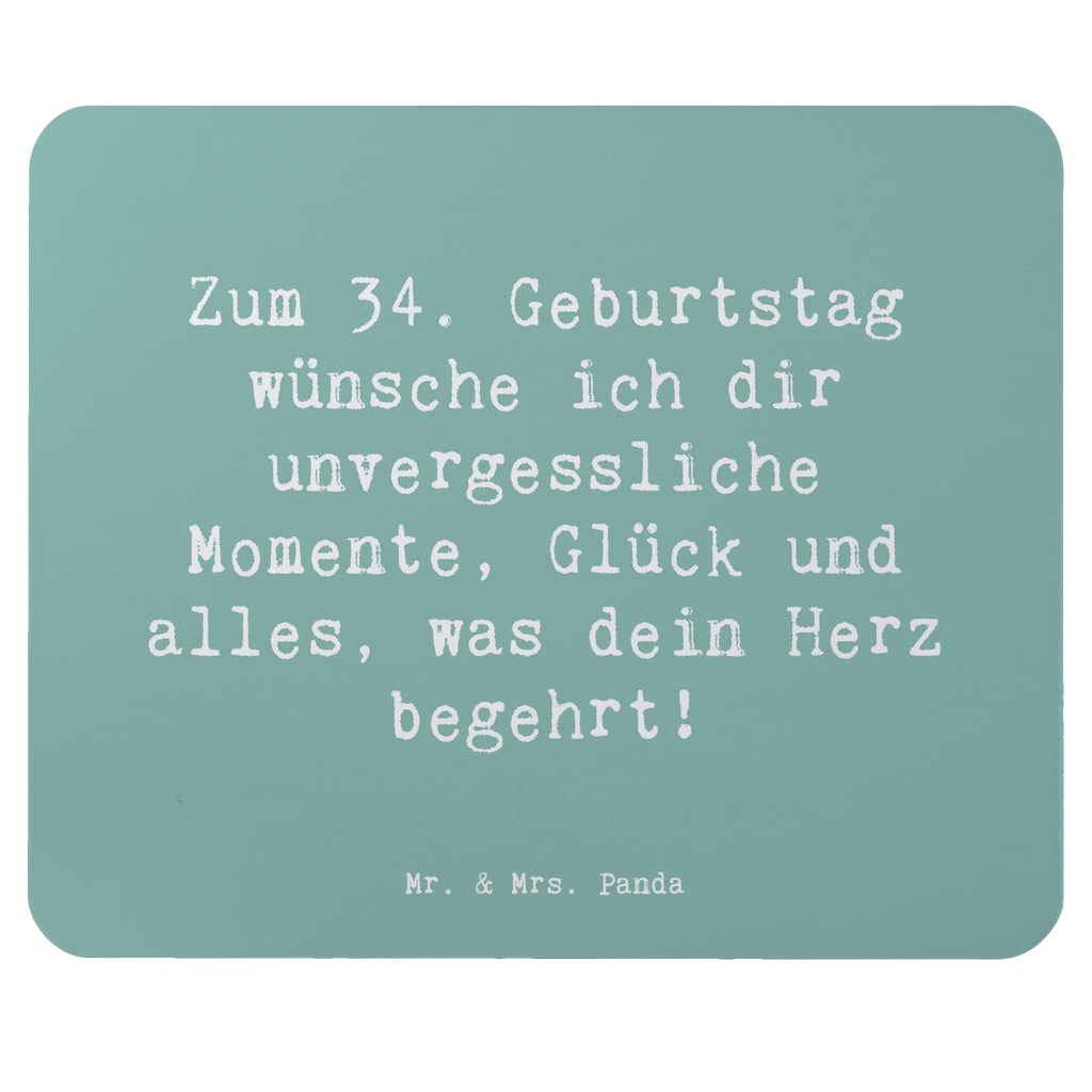 Mauspad Spruch 34. Geburtstag Glückwünsche Mousepad, Computer zubehör, Büroausstattung, PC Zubehör, Arbeitszimmer, Mauspad, Einzigartiges Mauspad, Designer Mauspad, Mausunterlage, Mauspad Büro, Geburtstag, Geburtstagsgeschenk, Geschenk