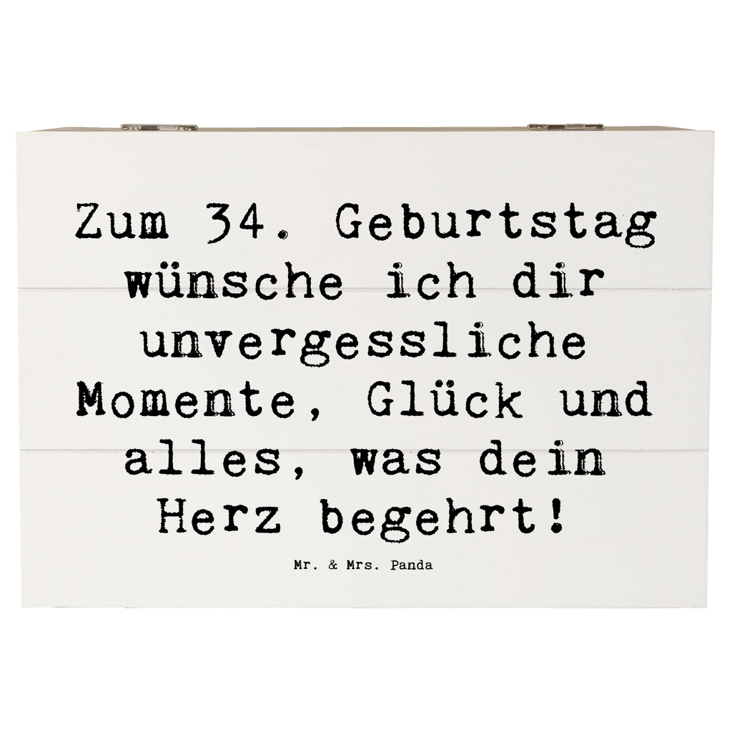 Holzkiste Spruch 34. Geburtstag Glückwünsche Holzkiste, Kiste, Schatzkiste, Truhe, Schatulle, XXL, Erinnerungsbox, Erinnerungskiste, Dekokiste, Aufbewahrungsbox, Geschenkbox, Geschenkdose, Geburtstag, Geburtstagsgeschenk, Geschenk