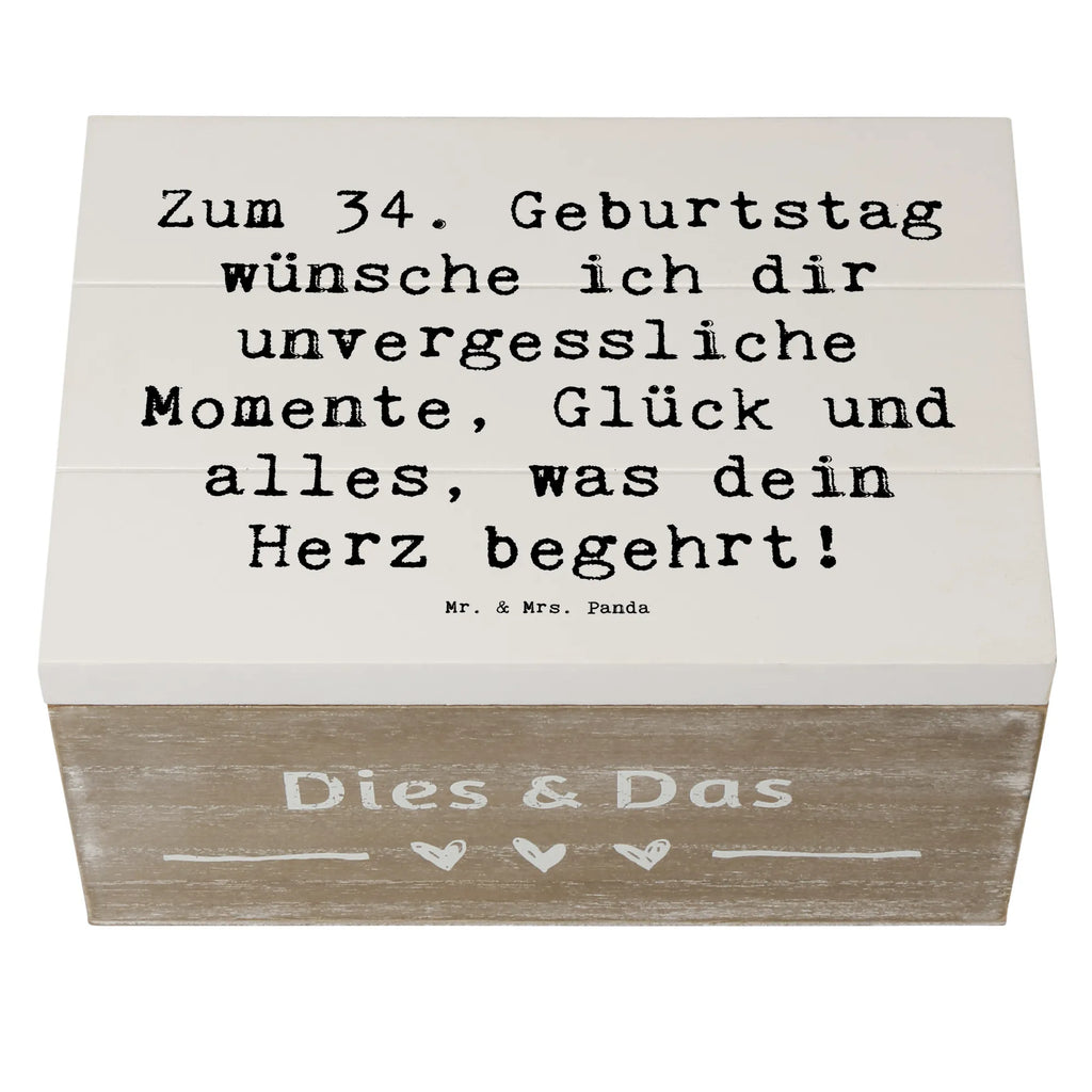 Holzkiste Spruch 34. Geburtstag Glückwünsche Holzkiste, Kiste, Schatzkiste, Truhe, Schatulle, XXL, Erinnerungsbox, Erinnerungskiste, Dekokiste, Aufbewahrungsbox, Geschenkbox, Geschenkdose, Geburtstag, Geburtstagsgeschenk, Geschenk