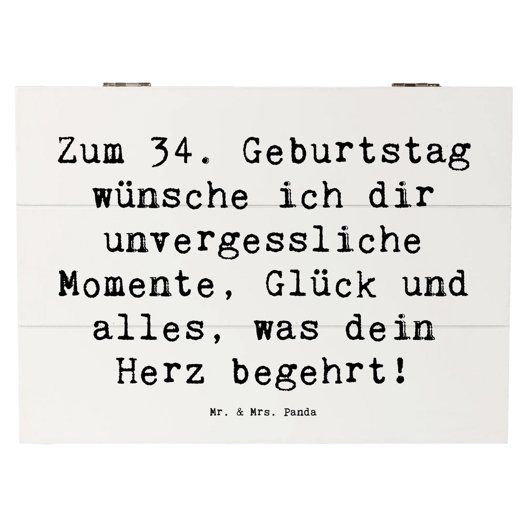 Holzkiste Spruch 34. Geburtstag Glückwünsche Holzkiste, Kiste, Schatzkiste, Truhe, Schatulle, XXL, Erinnerungsbox, Erinnerungskiste, Dekokiste, Aufbewahrungsbox, Geschenkbox, Geschenkdose, Geburtstag, Geburtstagsgeschenk, Geschenk